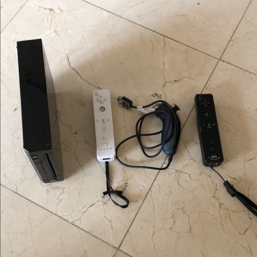 Wii with 2 controls and the professional one